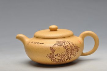 紫砂壶图片：淡雅得趣 实用佳品 鼓韵 - 宜兴紫砂壶网