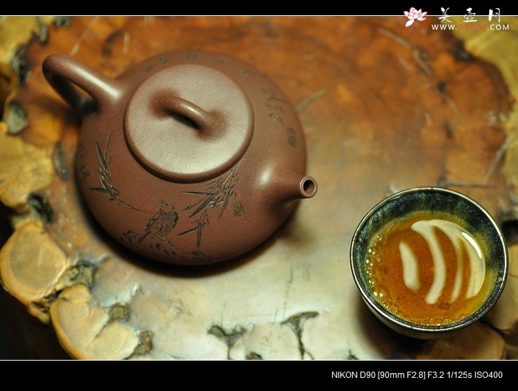 紫砂壶图片： 清隽挺拔  子冶石瓢 骨肉均挺 弱水三千只取一瓢 - 宜兴紫砂壶网