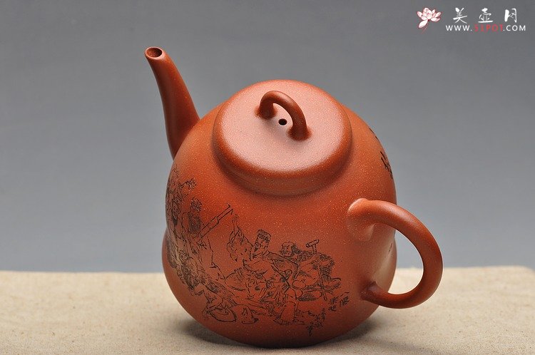 紫砂壶图片：气韵长啸  全手大神钟 逸品得趣 饮中八仙 - 宜兴紫砂壶网