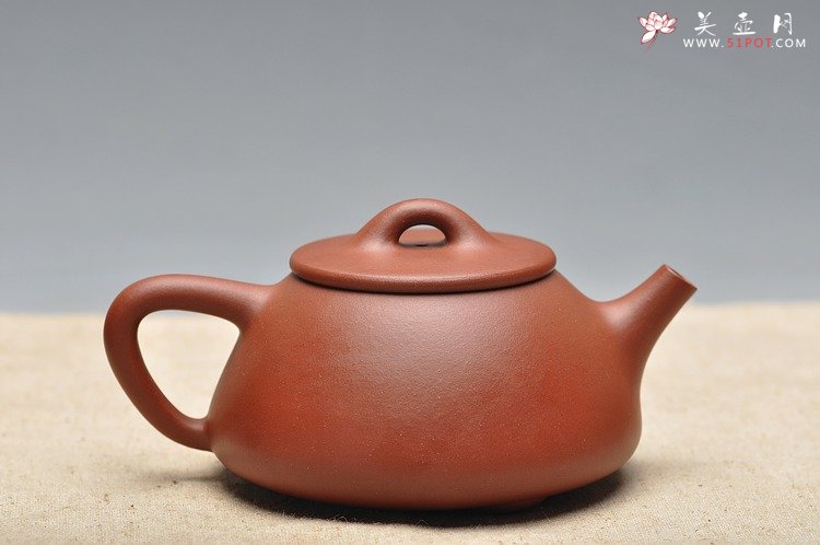 紫砂壶图片：质朴简单 素雅典范 平盖石瓢 - 宜兴紫砂壶网