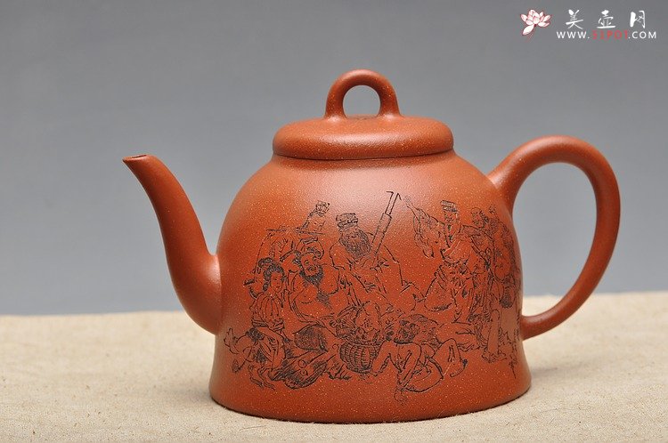 紫砂壶图片：气韵长啸  全手大神钟 逸品得趣 饮中八仙 - 宜兴紫砂壶网