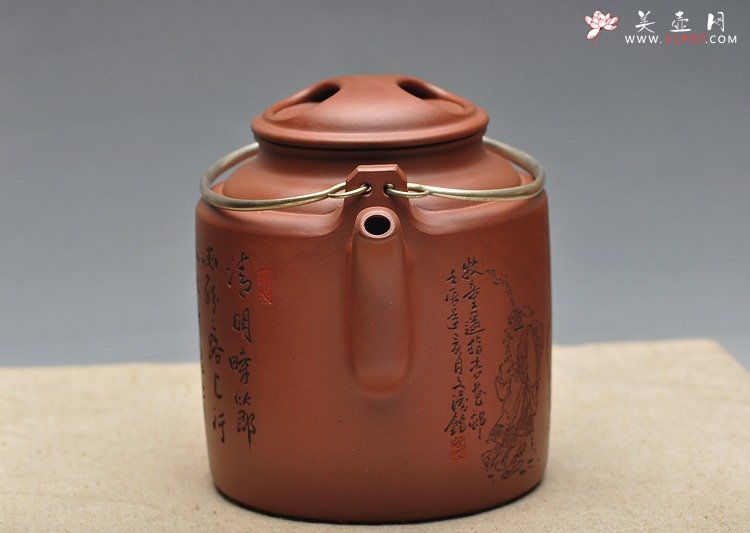 紫砂壶图片：耐品 神骏逸品 全手工洋桶 - 宜兴紫砂壶网