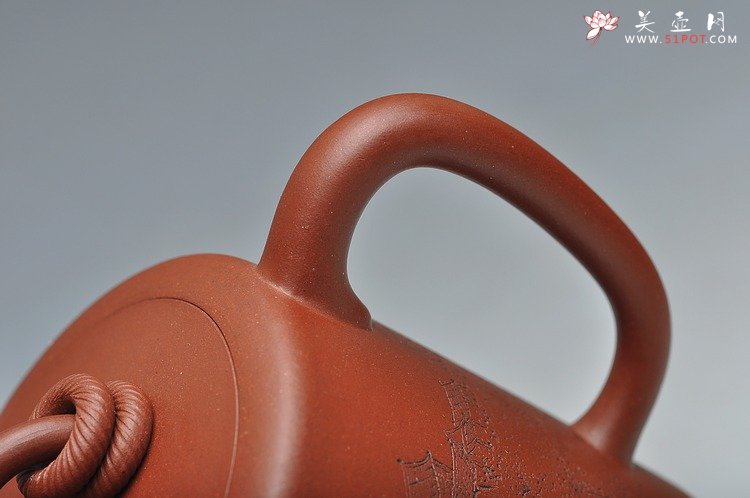紫砂壶图片：进步之作 全手大双圈 实力作品 李彦雄通景山水装饰 - 宜兴紫砂壶网