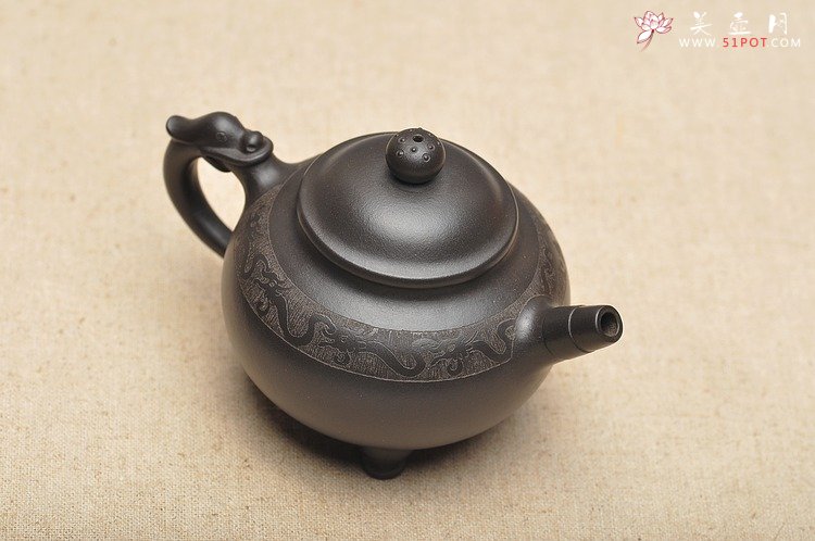 紫砂壶图片：蔡秀华 小中见大气 挺秀精神 龙珠 - 宜兴紫砂壶网