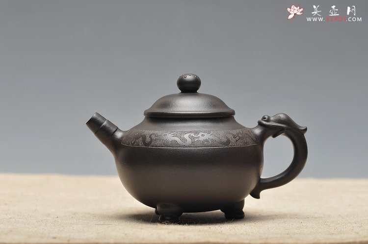 紫砂壶图片：蔡秀华 小中见大气 挺秀精神 龙珠 - 宜兴紫砂壶网