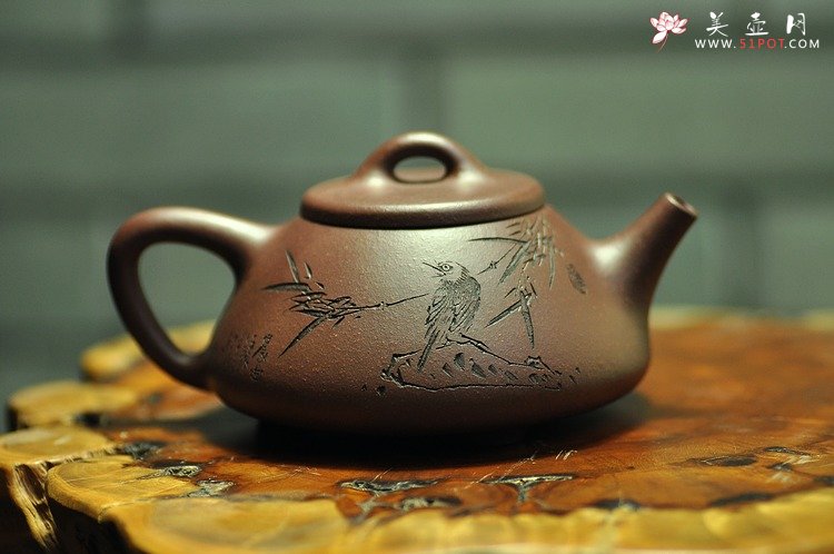 紫砂壶图片： 清隽挺拔  子冶石瓢 骨肉均挺 弱水三千只取一瓢 - 宜兴紫砂壶网