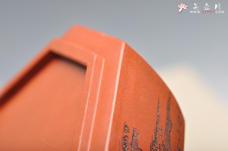 紫砂壶图片：山水怡情 全手工八方小水洗 - 宜兴紫砂壶网