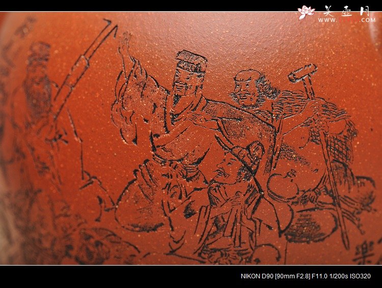 紫砂壶图片：气韵长啸  全手大神钟 逸品得趣 饮中八仙 - 宜兴紫砂壶网