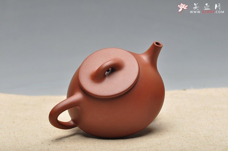 紫砂壶图片：质朴简单 素雅典范 平盖石瓢 - 宜兴紫砂壶网