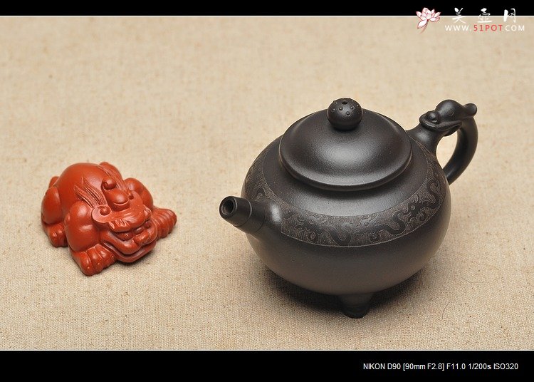 紫砂壶图片：蔡秀华 小中见大气 挺秀精神 龙珠 - 宜兴紫砂壶网