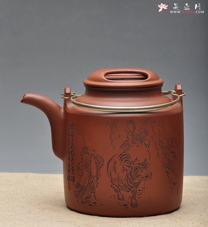 紫砂壶图片：耐品 神骏逸品 全手工洋桶 - 宜兴紫砂壶网