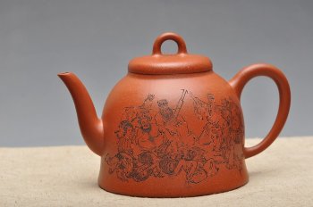 紫砂壶图片：气韵长啸  全手大神钟 逸品得趣 饮中八仙 - 宜兴紫砂壶网