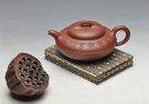 紫砂壶图片：张云熙作品 雅趣翰墨 室静观书 线圆 - 宜兴紫砂壶网