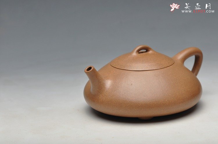 紫砂壶图片：清逸之作 经典传统 全手东坡瓢 - 宜兴紫砂壶网
