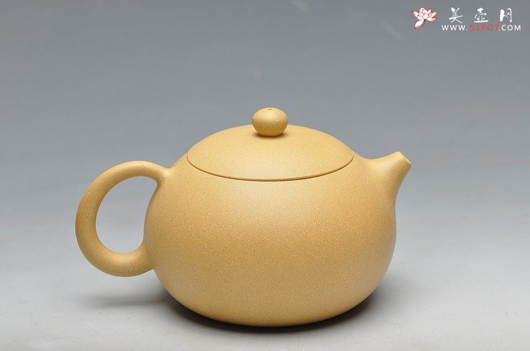 紫砂壶图片：本山绿 饱满可趣 经典西施 - 宜兴紫砂壶网