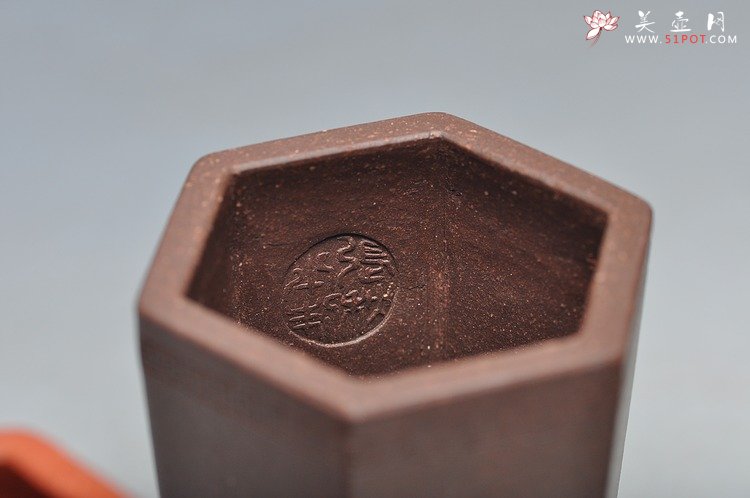 紫砂壶图片：6个微型花盆 玩玩盆景 玩玩砂料 玩玩全手镶片 - 宜兴紫砂壶网