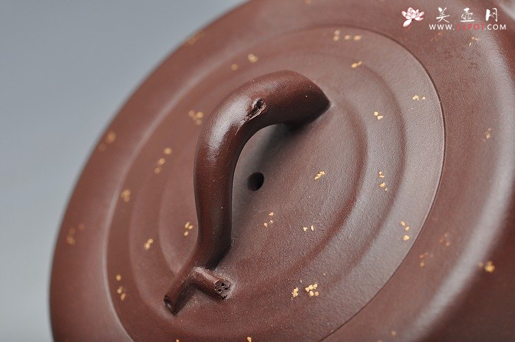 紫砂壶图片：原创作品 舒展淡雅  全手花好月圆 - 宜兴紫砂壶网