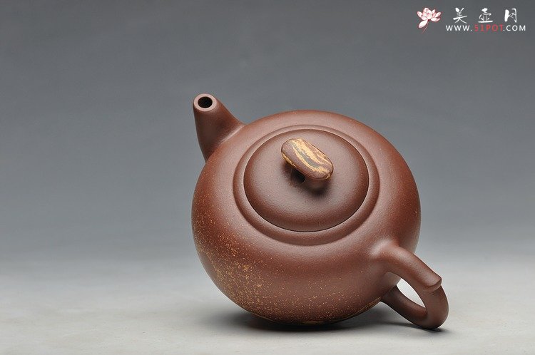 紫砂壶图片：双色通透绞泥 圆润可人 小桥流水 - 宜兴紫砂壶网