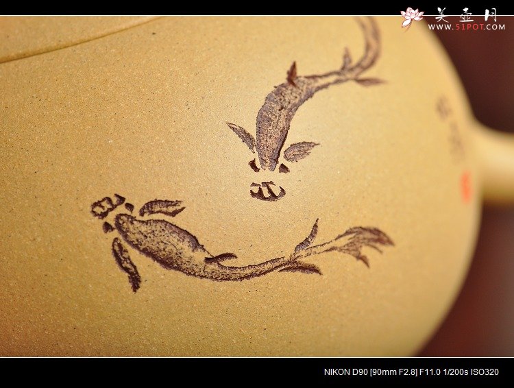 紫砂壶图片：本山绿 饱满可趣 经典西施 - 宜兴紫砂壶网