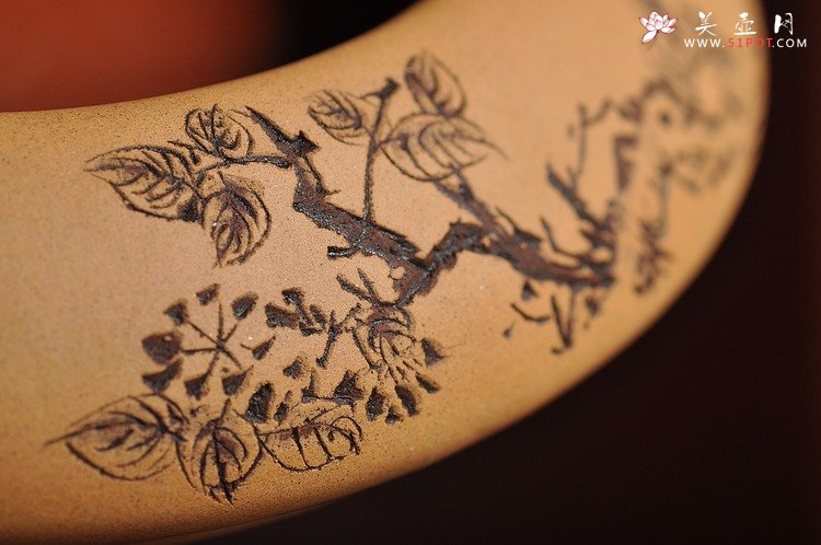 紫砂壶图片：文房雅玩 清雅老味 笔洗 - 宜兴紫砂壶网