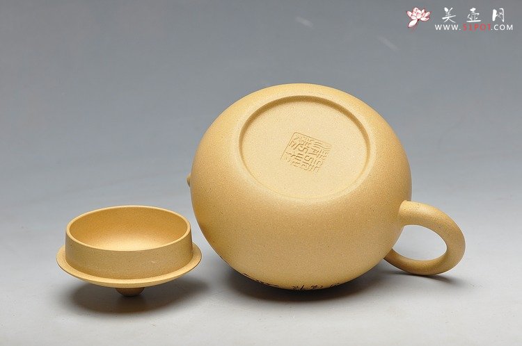 紫砂壶图片：本山绿 饱满可趣 经典西施 - 宜兴紫砂壶网