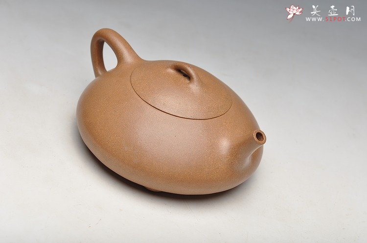 紫砂壶图片：清逸之作 经典传统 全手东坡瓢 - 宜兴紫砂壶网