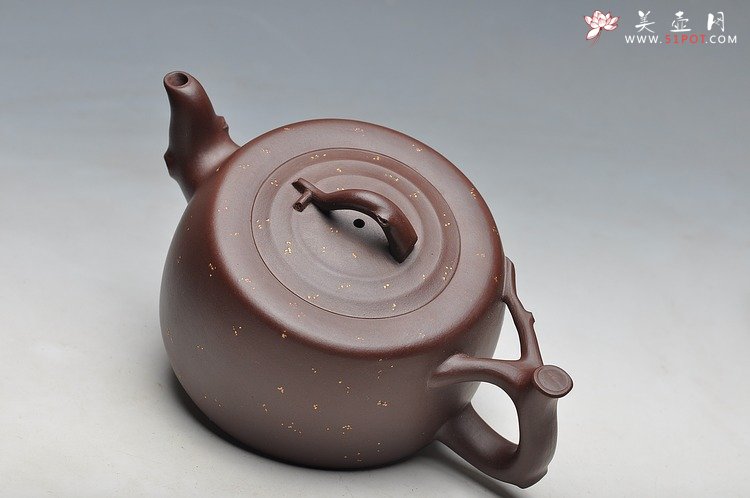 紫砂壶图片：原创作品 舒展淡雅  全手花好月圆 - 宜兴紫砂壶网