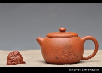 紫砂壶图片：是笑是佛 笑口米勒  宽口文旦 - 宜兴紫砂壶网