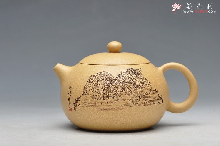 紫砂壶图片：2只老虎 乳香之西施~~ - 宜兴紫砂壶网