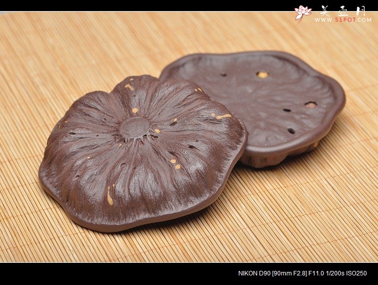 紫砂壶图片：莲子杯垫 养壶垫 壶托 香插 盖托 摆件茶宠 - 宜兴紫砂壶网