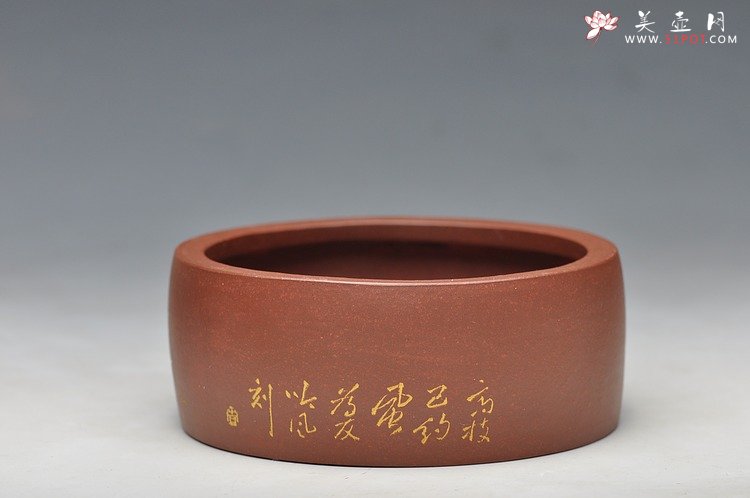 紫砂壶图片：文房雅器 笔洗 全手 金石味道 - 宜兴紫砂壶网