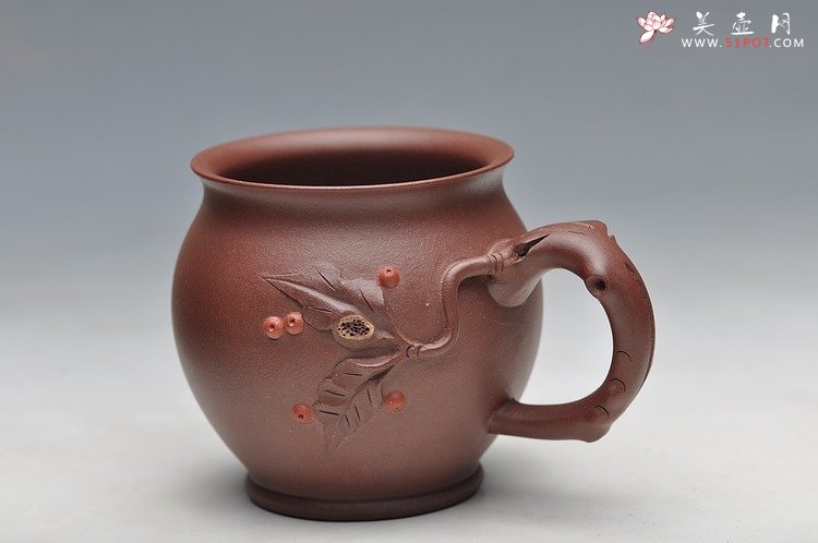 紫砂壶图片：特色主人杯 葡萄 樱桃 松 竹 - 宜兴紫砂壶网