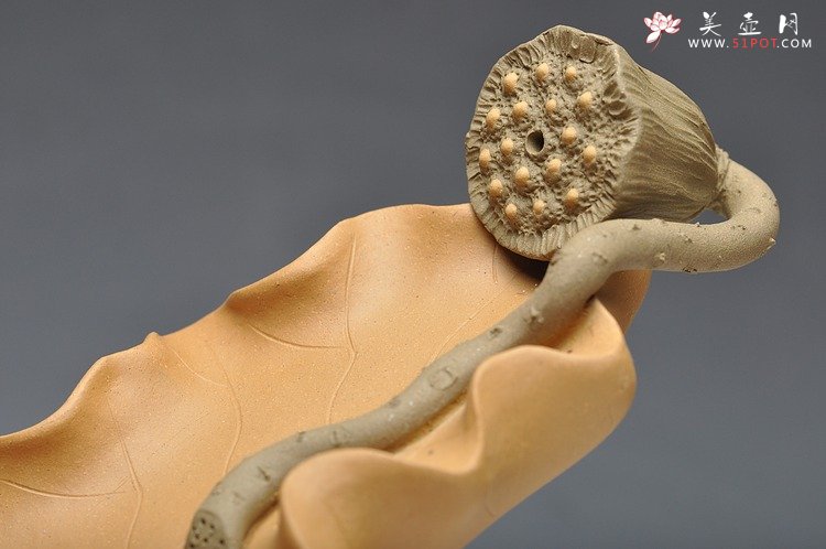 紫砂壶图片：荷叶香插 最新样式  蛮有特点 精致 - 宜兴紫砂壶网