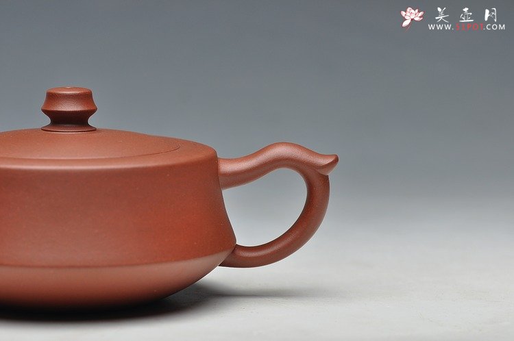 紫砂壶图片：口盖大 适合绿茶 优质青水泥 柱础 - 宜兴紫砂壶网