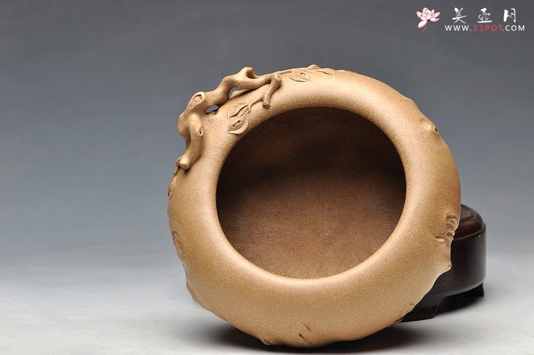 紫砂壶图片：全手文房水洗 香炉 雅趣十足 优质本绿 - 宜兴紫砂壶网