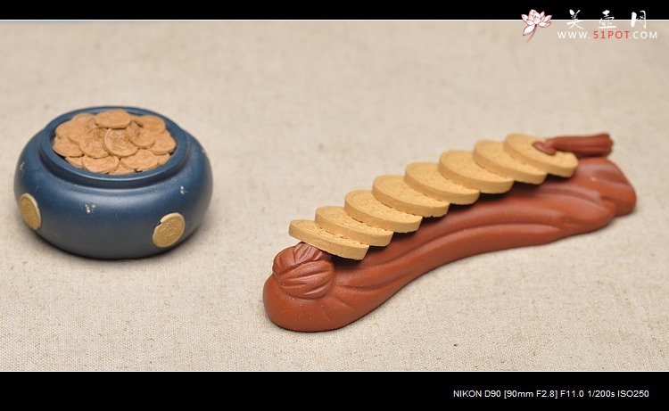 紫砂壶图片：腰缠万贯 好玩生财 - 宜兴紫砂壶网