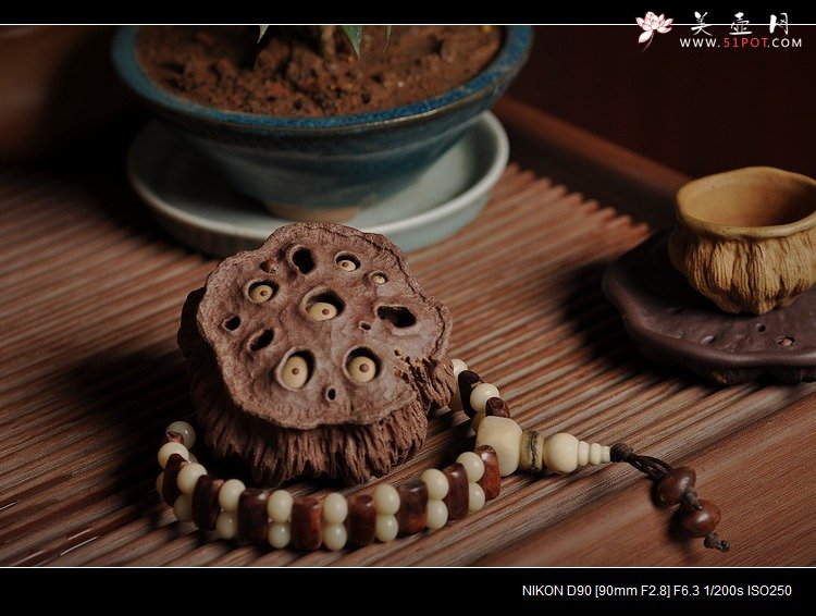 紫砂壶图片：《心心相莲》第三代作品——枯莲蓬茶宠 段泥 - 宜兴紫砂壶网