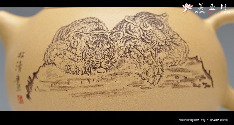 紫砂壶图片：2只老虎 乳香之西施~~ - 宜兴紫砂壶网