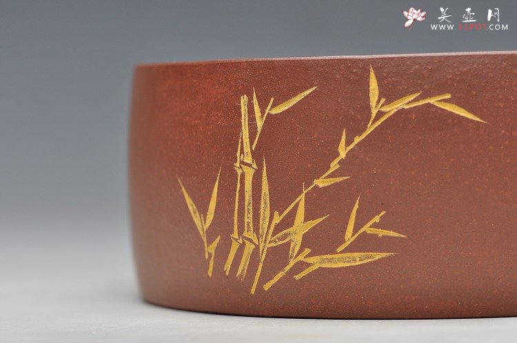 紫砂壶图片：文房雅器 笔洗 全手 金石味道 - 宜兴紫砂壶网