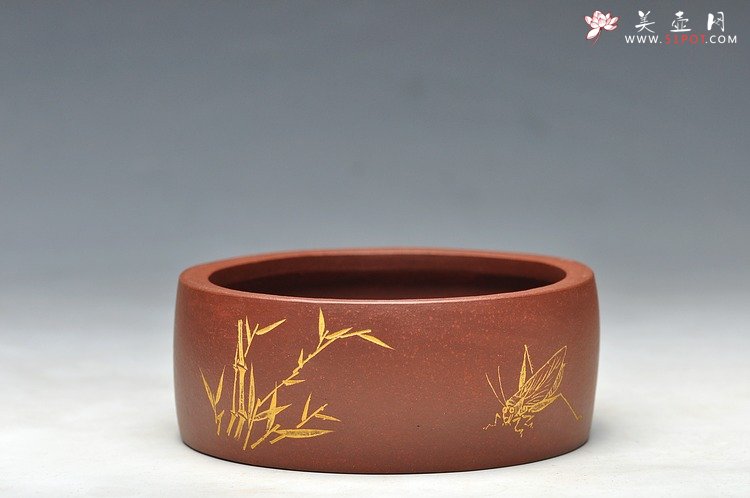 紫砂壶图片：文房雅器 笔洗 全手 金石味道 - 宜兴紫砂壶网