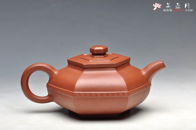 紫砂壶图片： 玉带六方 - 宜兴紫砂壶网