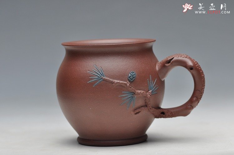 紫砂壶图片：特色主人杯 葡萄 樱桃 松 竹 - 宜兴紫砂壶网