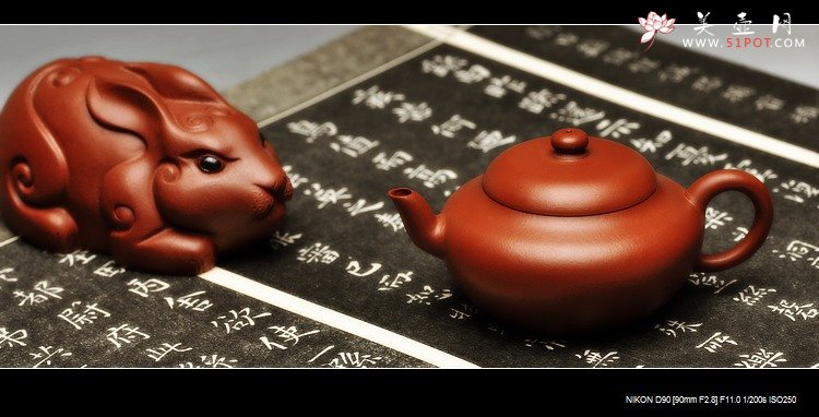 紫砂壶图片：明式小品 摹古之风 小巧别致 全手明韵 老朱泥 - 宜兴紫砂壶网