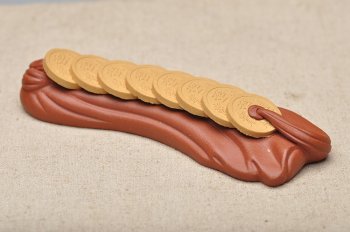 紫砂壶图片：腰缠万贯 好玩生财 - 宜兴紫砂壶网