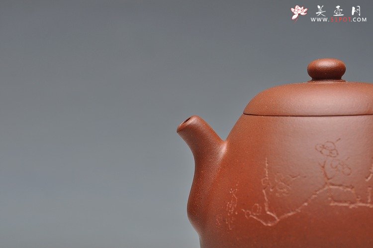 紫砂壶图片：唐彬杰款龙蛋 尹君峰全手新作 挺拔有力 朱砂泥 - 宜兴紫砂壶网