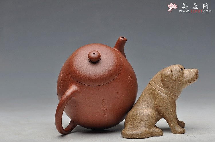 紫砂壶图片：唐彬杰款龙蛋 尹君峰全手新作 挺拔有力 朱砂泥 - 宜兴紫砂壶网