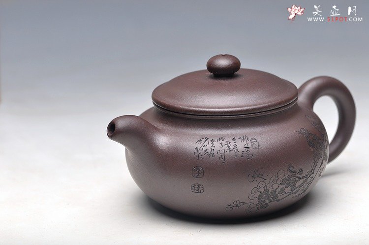 紫砂壶图片：岁月静好 白头偕老 精品老紫泥清水泥降坡泥一套小仿古 - 宜兴紫砂壶网