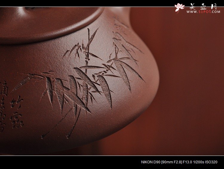 紫砂壶图片：墨生装饰 全手中石瓢 许国卫代表器形 - 宜兴紫砂壶网