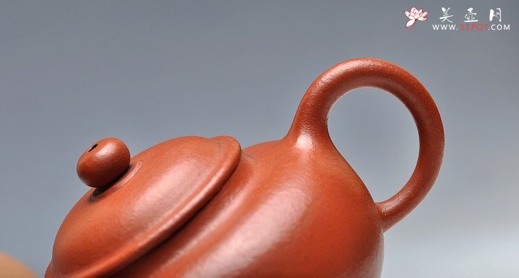 紫砂壶图片：90年代的全手小华颖 极品朱泥 高手之作 - 宜兴紫砂壶网