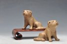 紫砂壶图片：精品 一对忠犬 蒋蓉款 - 宜兴紫砂壶网